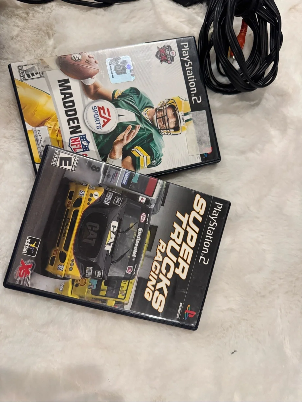 Sony PlayStation 2 Slim Black Console Bundle with Dual Controllers 2 games